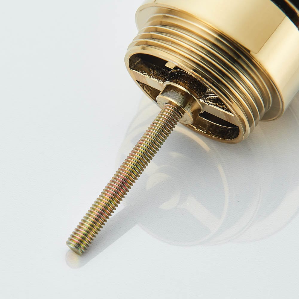 Ventil universal pentru lavoar cu click-clack, auriu lucios