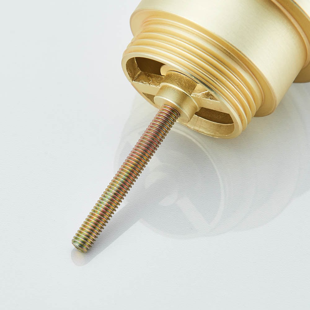 Ventil universal pentru lavoar cu click-clack, auriu periat