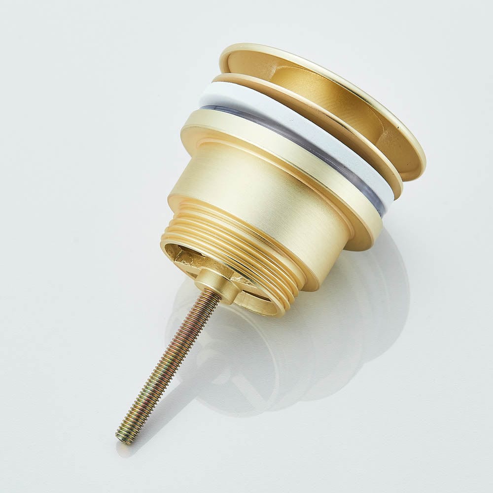 Ventil universal pentru lavoar cu click-clack, auriu periat