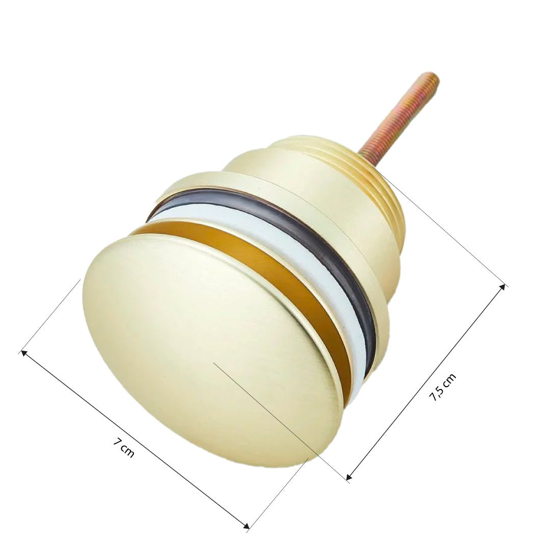 Ventil universal pentru lavoar cu click-clack, auriu periat