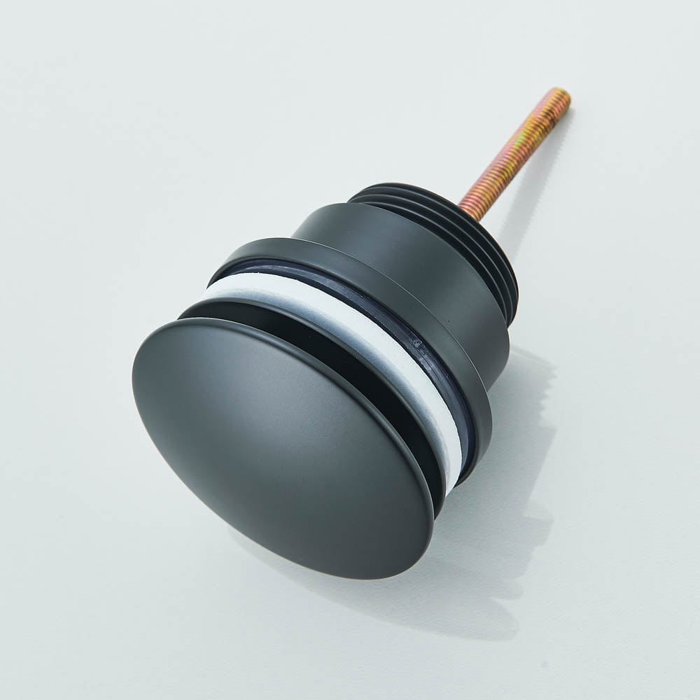 Ventil universal pentru lavoar cu click-clack, negru mat