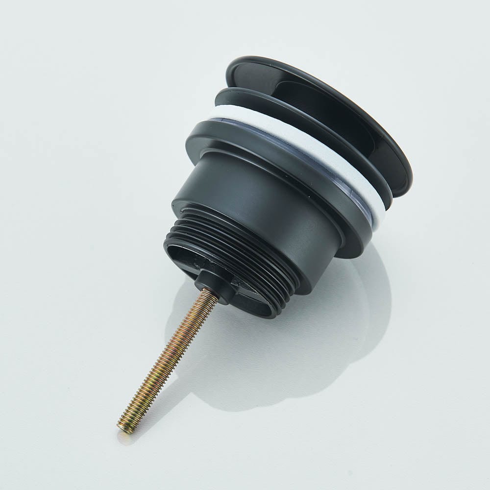 Ventil universal pentru lavoar cu click-clack, negru mat