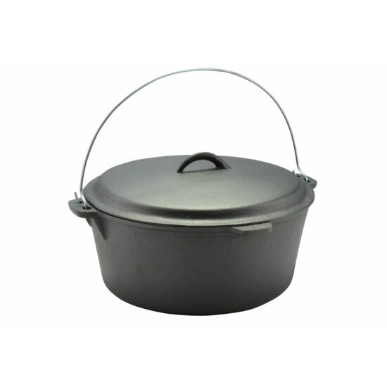 Ceaun fonta, cu maner si capac, 7.2 L, 30x14 cm, Perfect Home