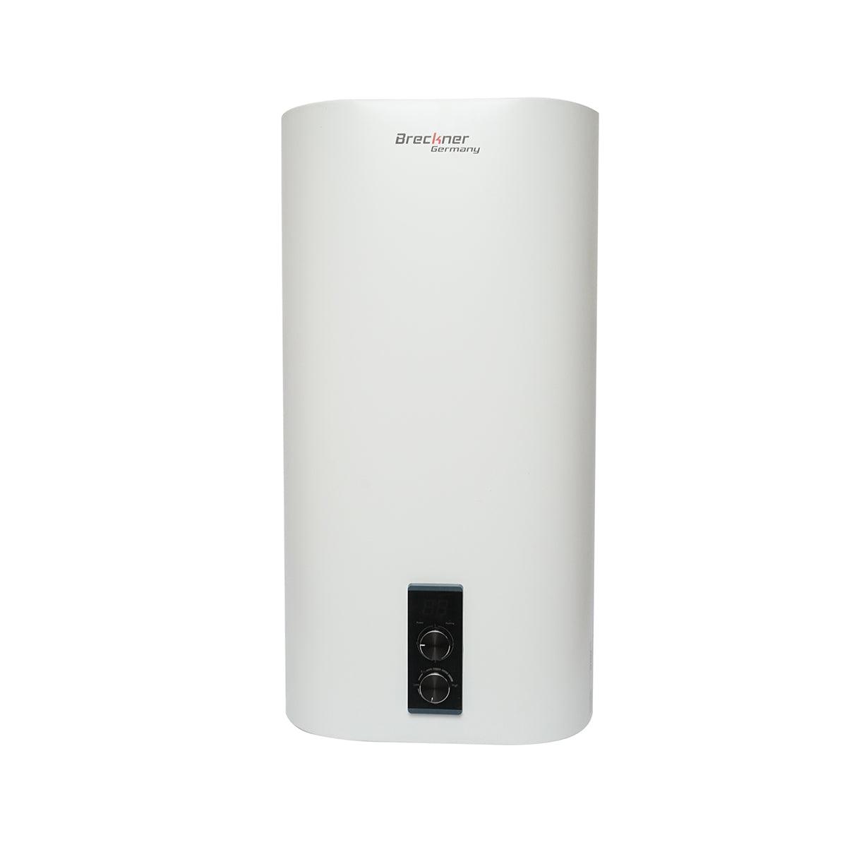 Boiler electric plat 80L, 2000W, IPX4, 940x530x290mm cu montaj vertical pentru apa calda menajera Breckner Germany