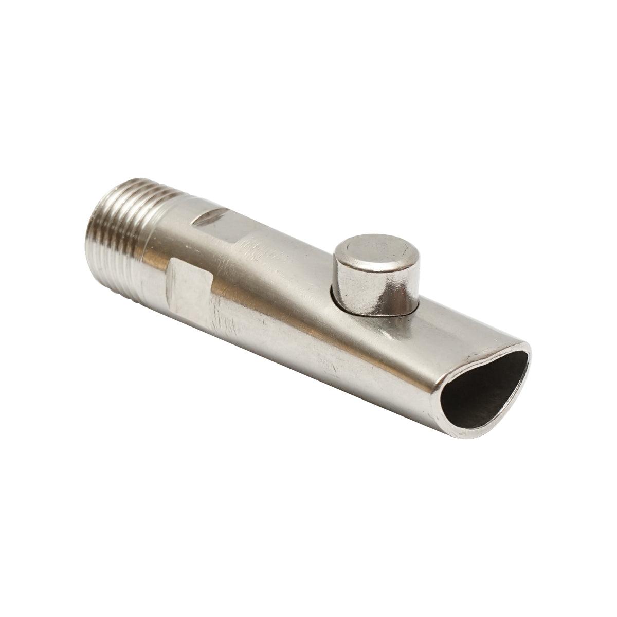 Suzeta din inox cu bila 80x21mm M20 pentru adapare porci si vitei