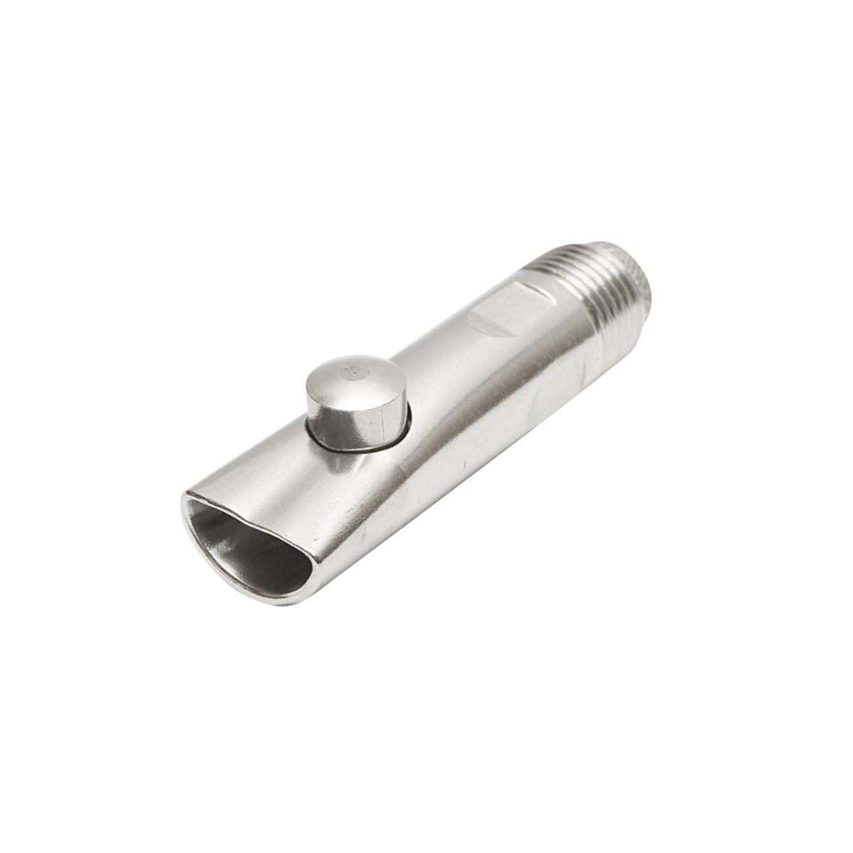 Suzeta din inox cu bila 85x21mm M20 pentru adapare porci si vitei