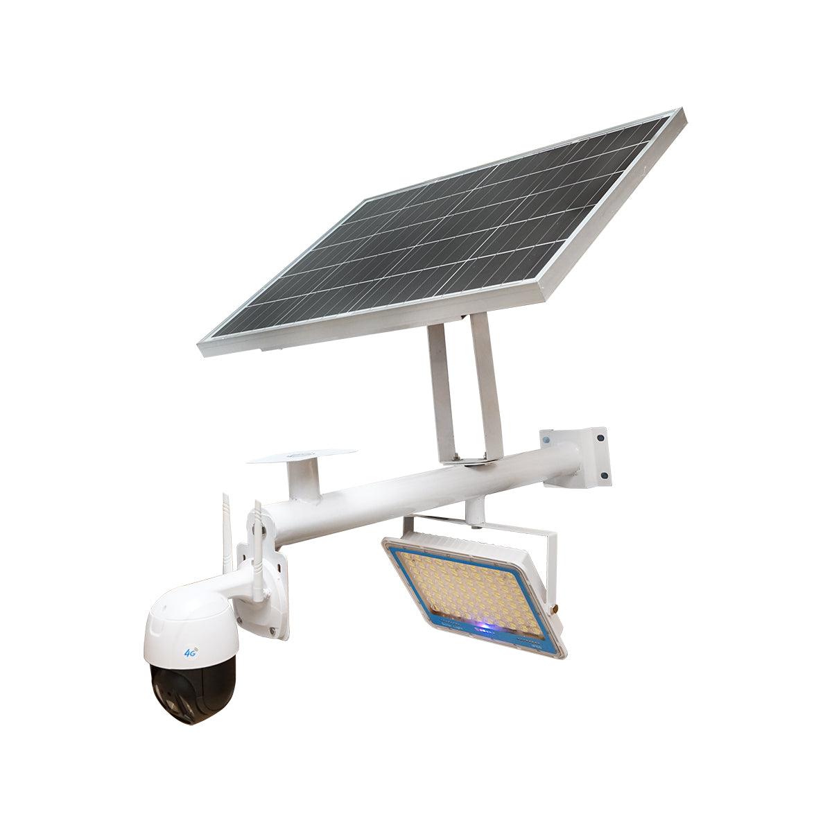 Camera de supraveghere cu proiector LED 300W, baterie, panou solar 60W si telecomanda Breckner Germany