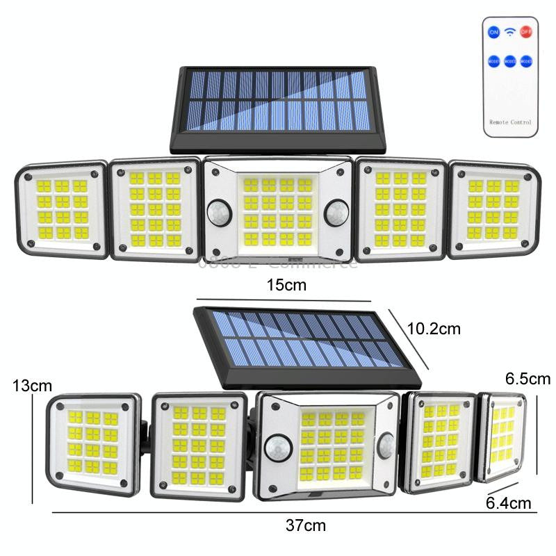 Lampa LED solara cu telecomanda Breckner Germany, IP65, 2400mAh, 3 moduri de iluminare, panou solar 5.5V, 1.8W