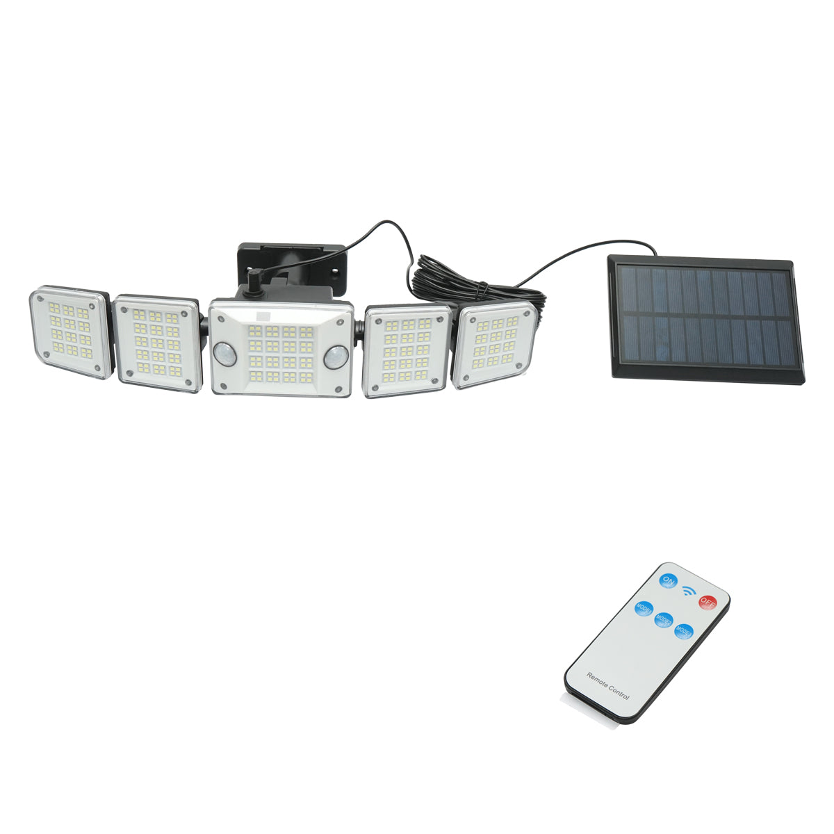 Lampa LED solara cu telecomanda Breckner Germany, IP65, 2400mAh, 3 moduri de iluminare, panou solar 5.5V, 1.8W