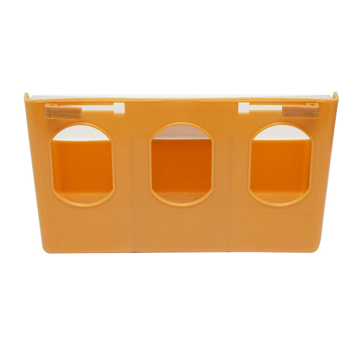 Hranitoare porumbei din plastic rabatabila, 3 compartimente 25x9x14cm