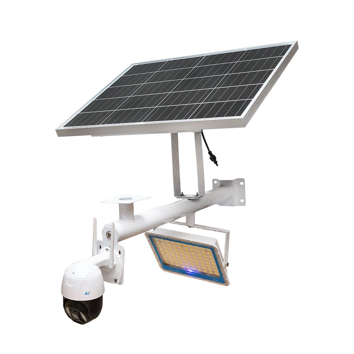 Camera de supraveghere cu proiector LED 300W, baterie, panou solar 60W si telecomanda Breckner Germany