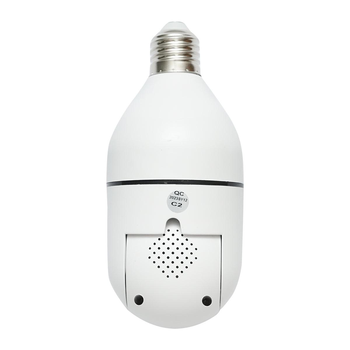 Camera de supraveghere lentila dubla smart-bulb PTZ, WIFI 2.4G 1080P, tip bec E27 cu senzor de miscare, detectie umana si aplicatie iCSee