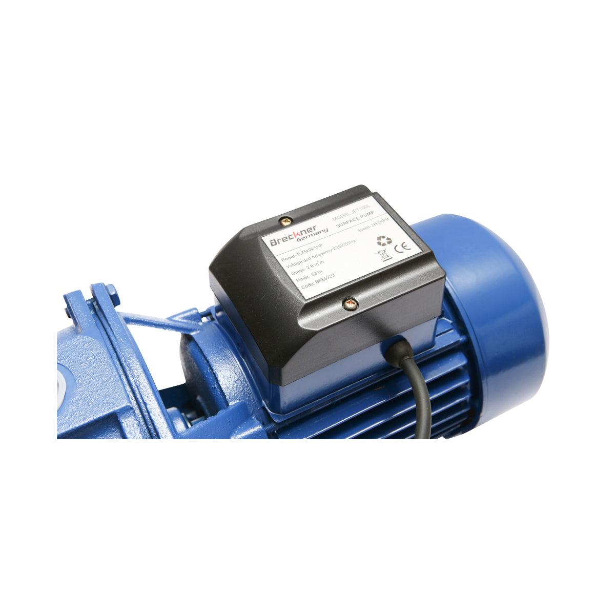 Pompa apa de suprafata, 750W, 53L/min, H54m IP44, 220V JET100L Breckner Germany