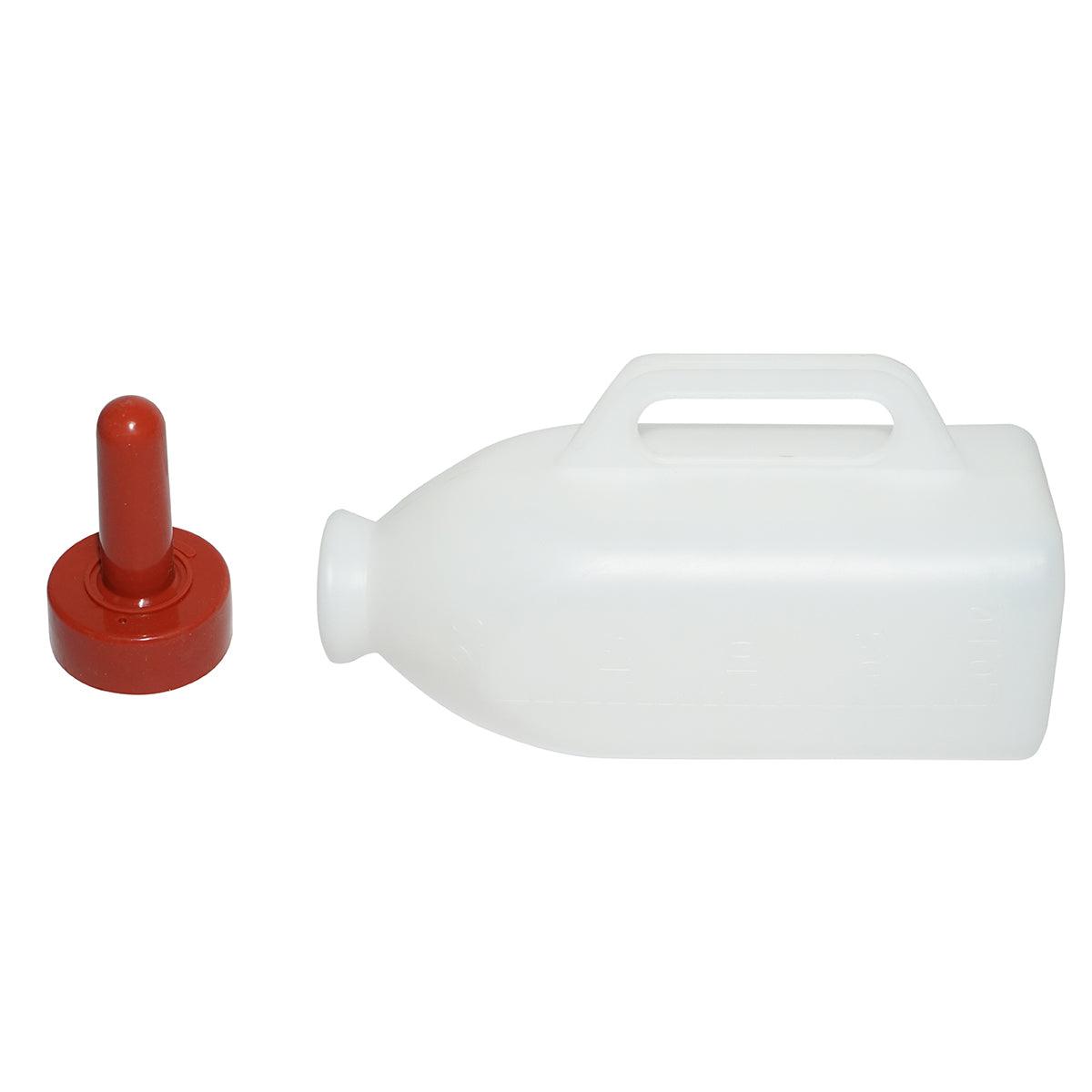 Adapatoare sticla de plastic cu suzeta 2,5 L pentru vitei Breckner Germany