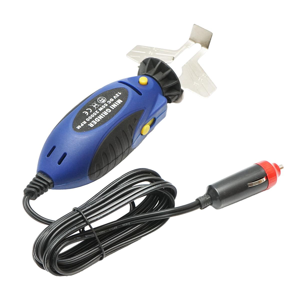 Dispozitiv electric portabil 12V, 55W, 25000 RPM pentru ascutit lant drujba