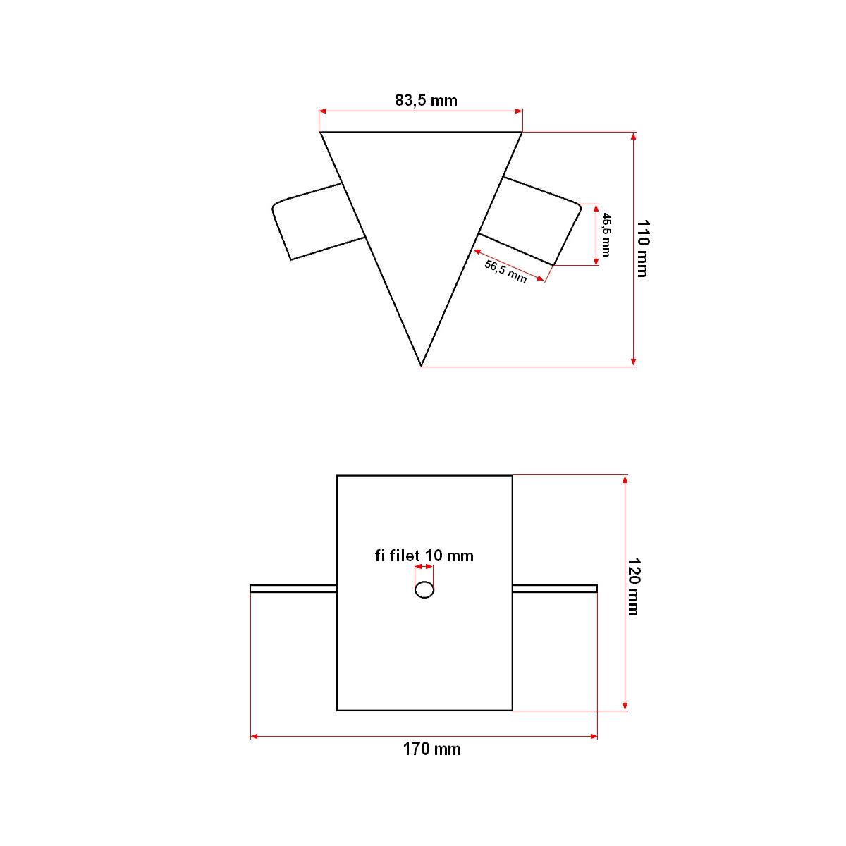 Cap cruce pentru despicator lemne vertical 8T 230V/2400W L=1040 mm