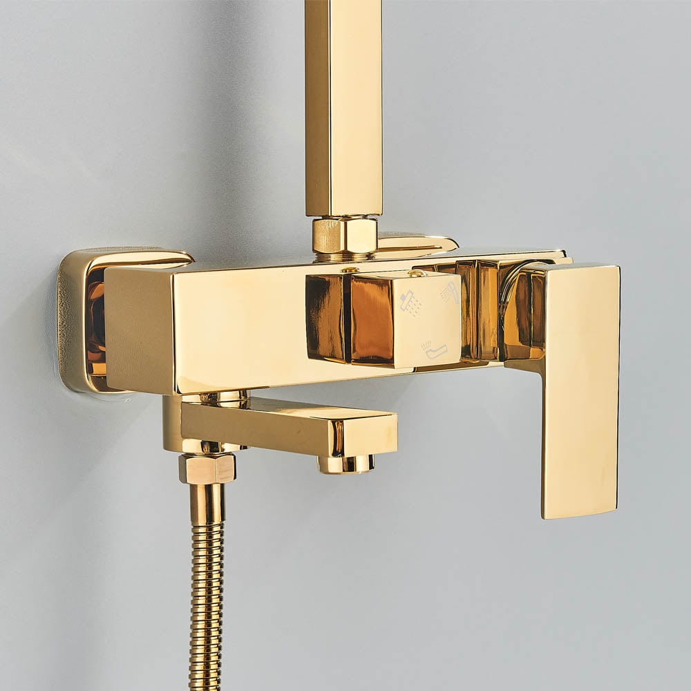 Coloana Dus, cu efect de ploaie, 3 functii de curgere, auriu