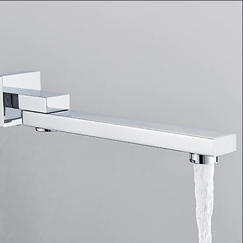 Set de dus cu para patrata 30 cm latura, 3 functii de curgere a apei, argintiu cromat