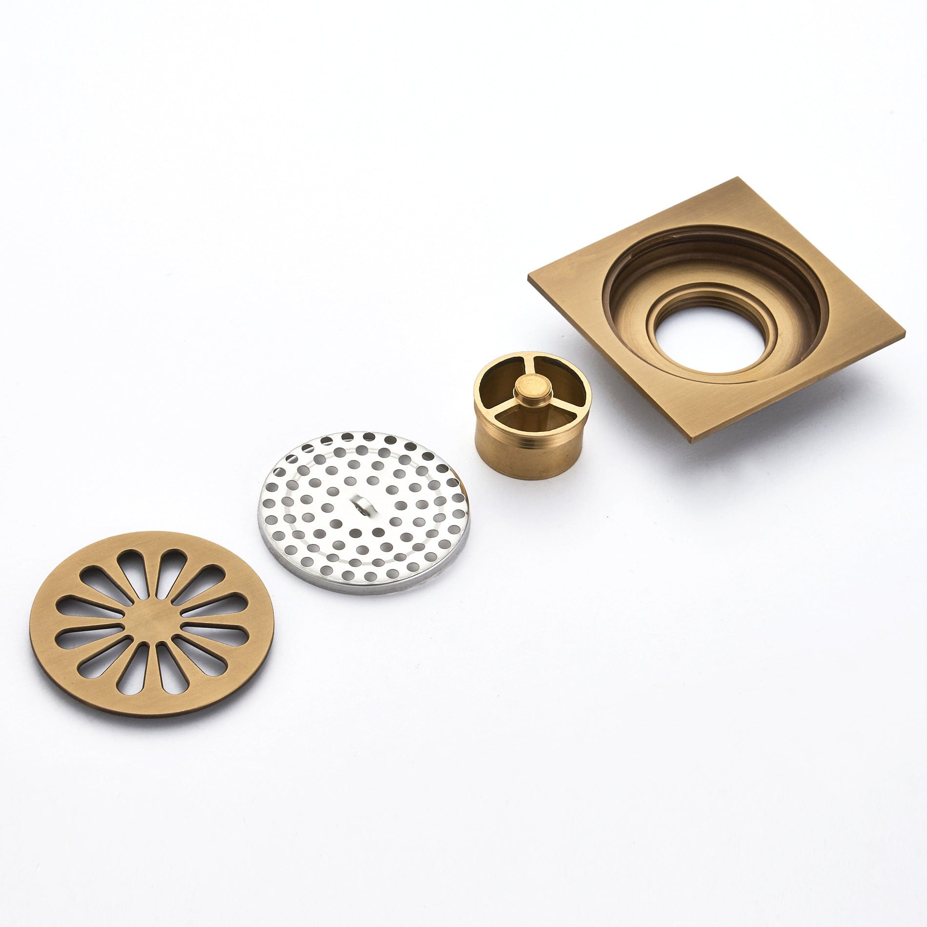 Sifon scurgere pentru montare in pardoseala, Regnet, ramă 100 mm, diametru scurgere 38 mm